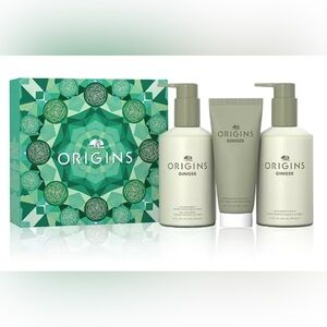 Origins 3-Pc Ginger Bath & Body Nourishing Essentials Skincare Set Vegan Hand